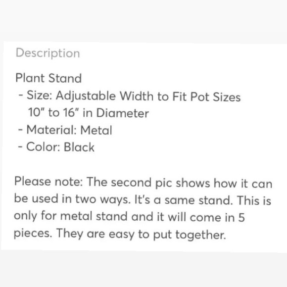 Plant Stand - Picture 3 of 6